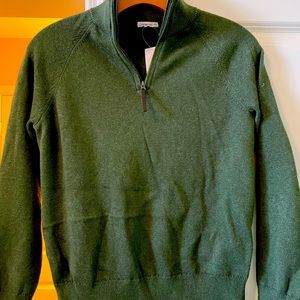 J Crew Boys' cotton-cashmere half-zip sweater
